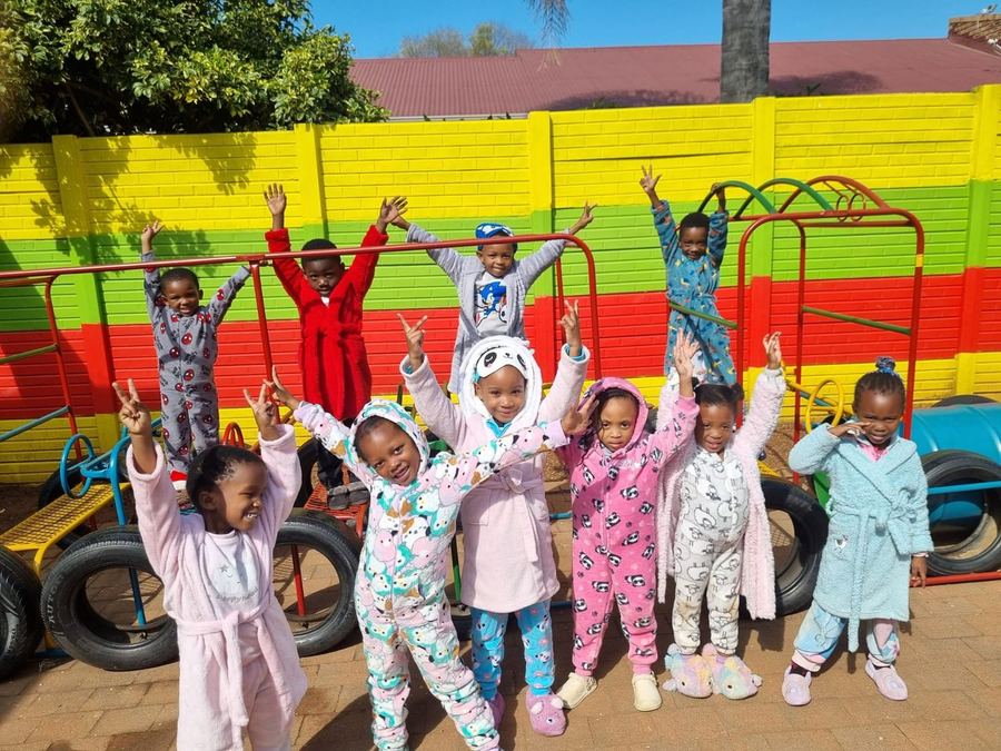 Secure outdoor play at Disney Academy Preschool